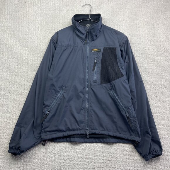 VTG Chlorophylle H-Tech Soft Shell Retro Dark Blue Men S Vest Convertible - Picture 1 of 16